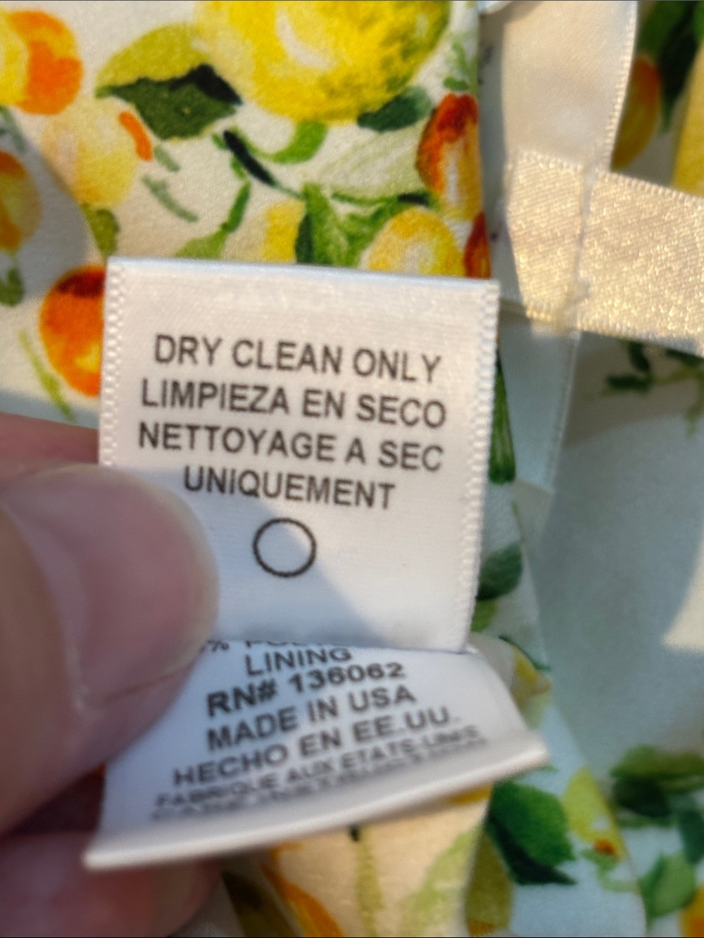 Lavender Brown Lemon Print Crop Top — Yellow, Green, White - Picture 5 of 5